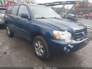  Salvage Toyota Highlander