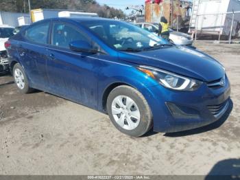  Salvage Hyundai ELANTRA