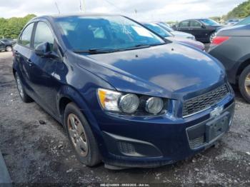  Salvage Chevrolet Sonic