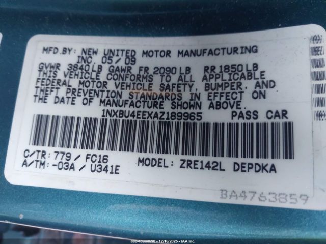 Toyota Corolla Le Image 10