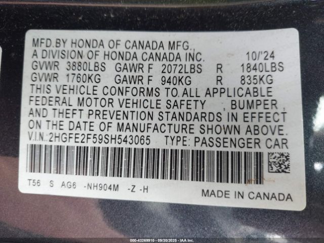 Honda Civic Sport Image 9