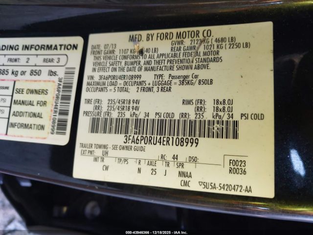 Ford Fusion Titanium Image 10