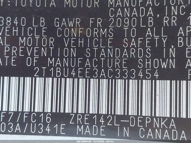 Toyota Corolla Xle Image 8