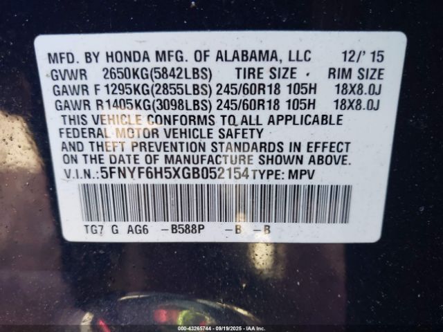 Honda Pilot Ex-l Image 7