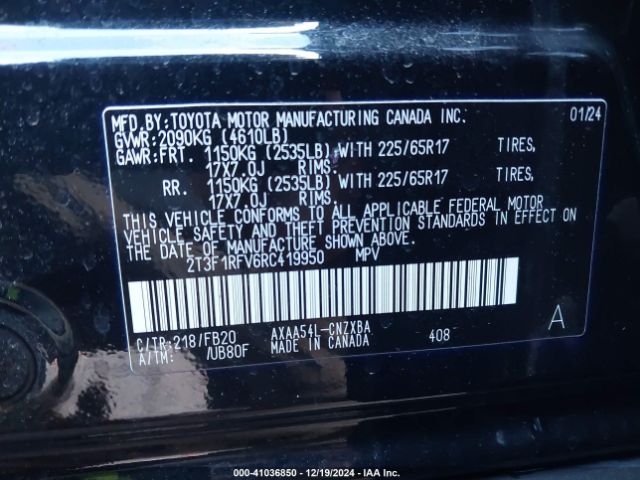 Toyota RAV4 Le Image 17