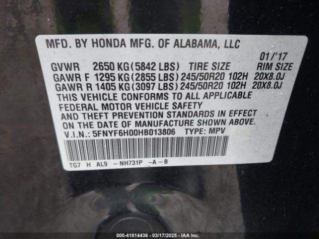 Honda Pilot Elite Image 4