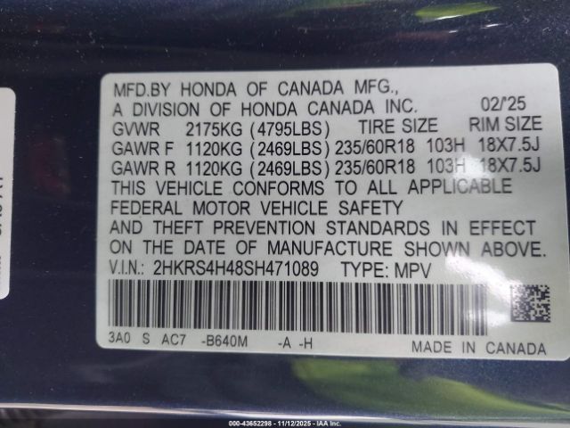 Honda CR-V Ex Awd Image 7