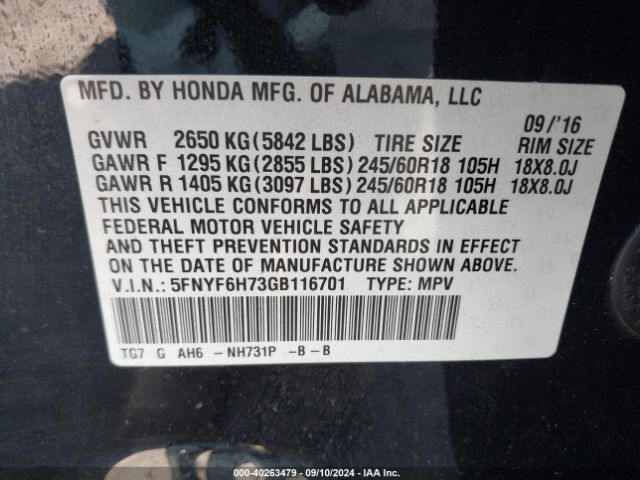 Honda Pilot Ex-l Image 16