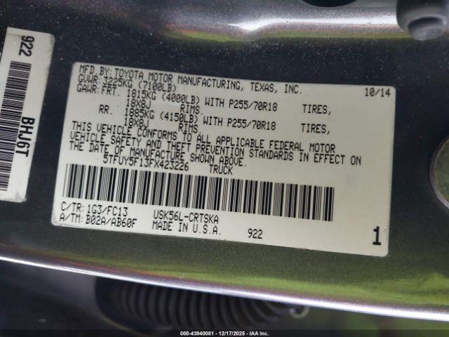 Toyota Tundra Sr5 5.7l V8 Image 12