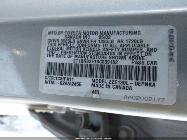 Toyota Corolla Le Image 8