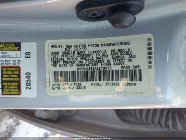 Toyota Corolla Le Image 9