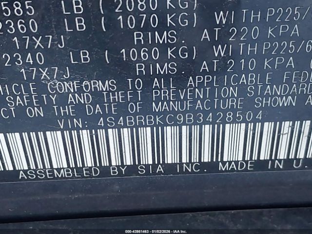 Subaru Outback 2.5i Limited Image 11