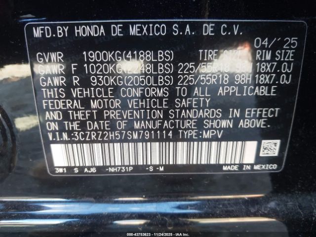 Honda HR-V Awd Sport Image 10