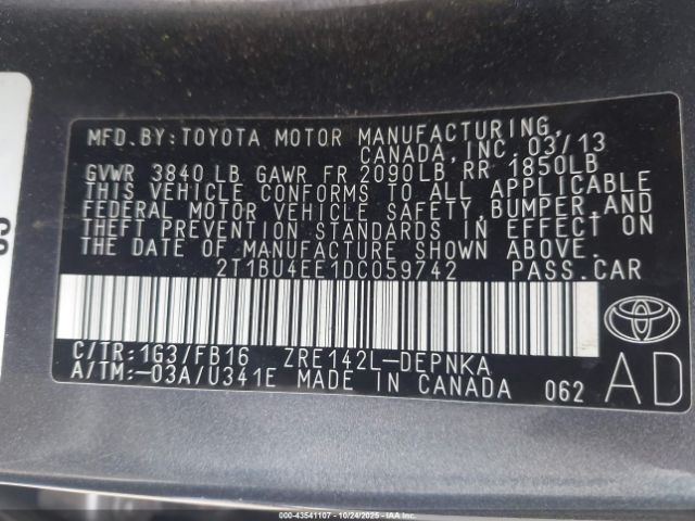 Toyota Corolla Le Image 10