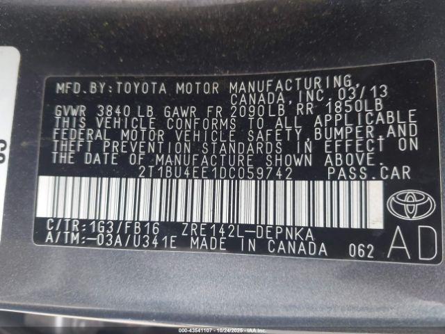 Toyota Corolla Le Image 10