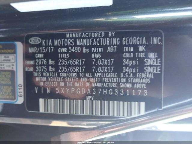 Kia Sorento 2.4l Lx Image 10